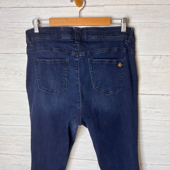 Democracy Jeans Womens Size 16W Ab Technology Dark Wash Bootcut Classic Denim - Picture 12 of 16